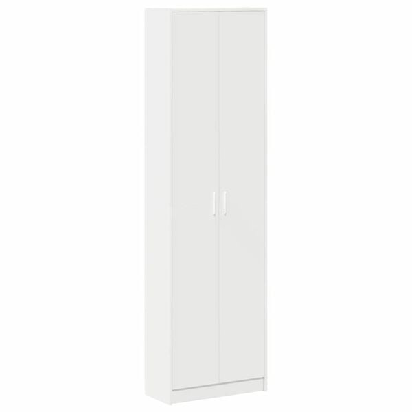 vidaXL Wardrobe with Shelf White 55 x 25 x 189 cm Engineered Wood