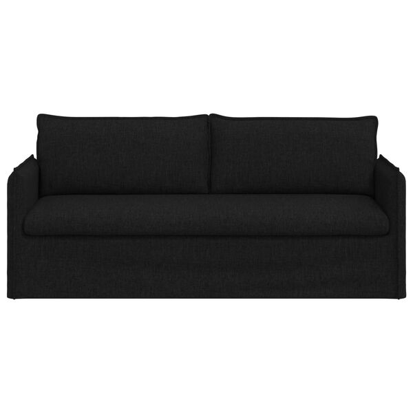 vidaXL Sofa Black 196 x 82 x 85 cm Fabric