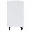 vidaXL Kitchen Base Cabinet Lucca White Engineered Wood