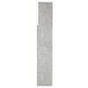 vidaXL Headboard Cabinet Concrete Grey 160x19x103.5 cm