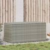 vidaXL Garden Storage Box Poly Rattan 100x50x50 cm Grey