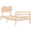 vidaXL Bed Frame without Mattress Single Solid Wood
