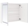 vidaXL LED Bathroom Mirror Cabinet Shining White 80x12x68 cm