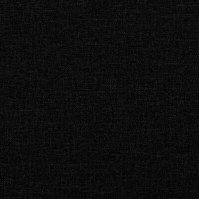 vidaXL Bed Frame with Headboard Black 90x190 cm Fabric