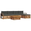 vidaXL Outdoor Sofa Set 6 pcs Natural and Anthracite