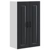vidaXL Dishwasher Panel Kalmar Black 60 x 31 x 100 cm Engineered Wood