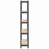 vidaXL 5-Layer Storage Shelf Anthracite Steel&Engineered Wood