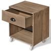 vidaXL Nightstand Brown Solid Wood