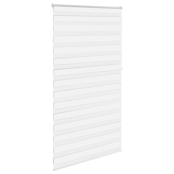 vidaXL Zebra blind 120.9x230 cm Fabric Width 116.7 cm white