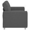 vidaXL Loveseat Sofa Dark Grey 160x77x82 cm Corduroy Fabric