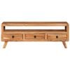 vidaXL TV Cabinet 110x30x40 cm Solid Acacia Wood