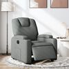 vidaXL Electric Recliner Chair Dark Grey Fabric