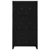 vidaXL Locker Cabinet Black 90x45x180 cm Steel