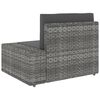 vidaXL 5 Piece Garden Lounge Set Poly Rattan Grey