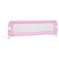 vidaXL Toddler Safety Bed Rail Pink 120x42 cm Polyester