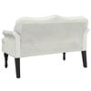 vidaXL Bench with Cushions Cream 120.5x65x75 cm Velvet