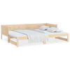 vidaXL Pull-out Day Bed without Mattress Solid Wood Pine 2x(90x190) cm