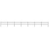 vidaXL Garden Fence with Spear Top Steel 1172x80 cm Black