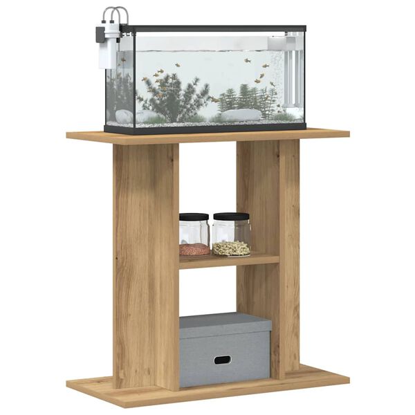 vidaXL Aquarium Stand Artisan Oak 60x30x60 cm Engineered Wood