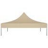 vidaXL Party Tent Roof 3x3 m Beige 270 g/m²