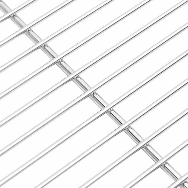 vidaXL Grill Grate Silver 50 x 35 cm Stainless Steel