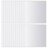 vidaXL 48 pcs Mirror Tiles Square Glass