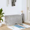 vidaXL Wall-mounted Shoe Cabinet Concrete Grey 70x35x38 cm Engineered Wood
