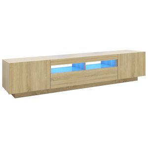 vidaXL TV Cabinet | Sonoma Oak | Engineered wood | Large | Entertainment Centre