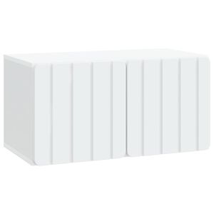 vidaXL Wall-Mounted TV Cabinet 59.5 x 31 x 30 cm White Engineered Wood