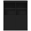 vidaXL Sideboard Black 81x37x100 cm Engineered Wood