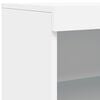 vidaXL Sideboard with LED Lights White 60.5x37x100 cm