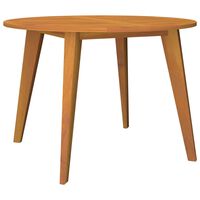 vidaXL Garden Table Ø110x75 cm Solid Wood Acacia