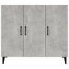 vidaXL Sideboard Concrete Grey 90x34x80 cm Engineered Wood