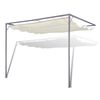 vidaXL Garden Gazebo | Cream | Powder-coated steel | Large | Retractable