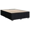 vidaXL Box Spring Bed with Mattress Black Double Fabric