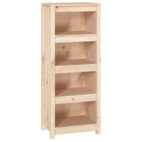 vidaXL Book Cabinet 50x35x125.5 cm Solid Wood Pine