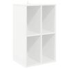 vidaXL Record Cabinet White 44.5 x 36.5 x 74.5 cm Engineered Wood