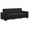 vidaXL 3-Seater Sofa Black 220x78x84 cm Velvet