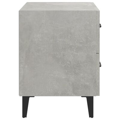 vidaXL Bedside Cabinet Concrete Grey 40x35x47.5 cm