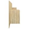 vidaXL Bed Headboard with Cabinets Sonoma Oak Engineered Wood
