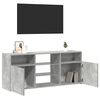 vidaXL TV Cabinet with LED Lights Concrete Grey 120x30x50 cm