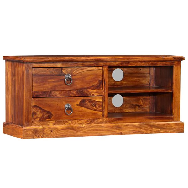 vidaXL TV Cabinet Solid Acacia Wood 90x30x40 cm