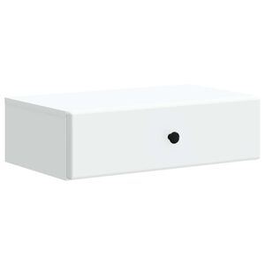 vidaXL Wall-Mounted Side Table White 59 x 34.5 x 17 cm Engineered Wood