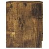 vidaXL Bedside Cabinet Smoked Oak 40x40x50 cm Engineered Wood