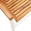 vidaXL Garden Chairs with Cushions 2 pcs Solid Acacia Wood and Steel