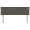 vidaXL Headboards Dark Grey 144x5x78/88 cm Velvet
