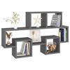 vidaXL Car-shaped Wall Shelf Grey 82x15x51 cm Engineered Wood