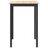 vidaXL Bar Table Natural 70 x 70 x 105 cm Solid Pine Wood