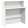 vidaXL Reception Desk White 100x50x103.5 cm Engineered Wood
