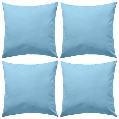 vidaXL Outdoor Pillows 4 pcs 45x45 cm Light Blue